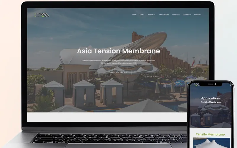 Website Design Asia Tension Membrane