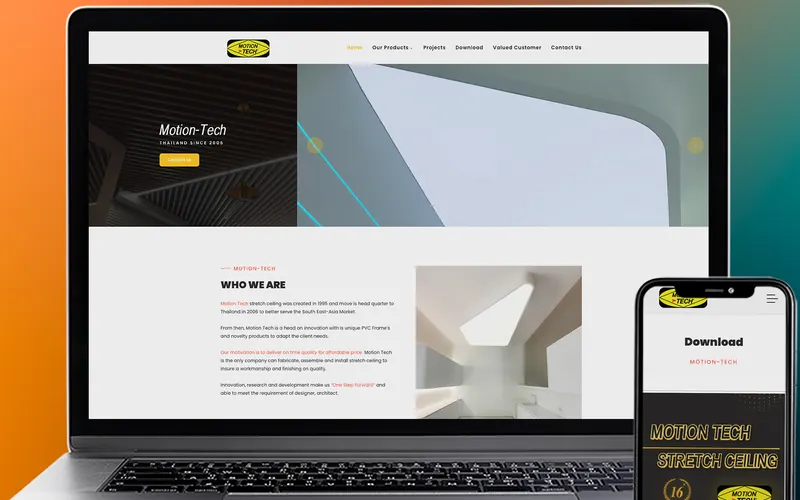 Website Design Motion-Tech (Thailand)