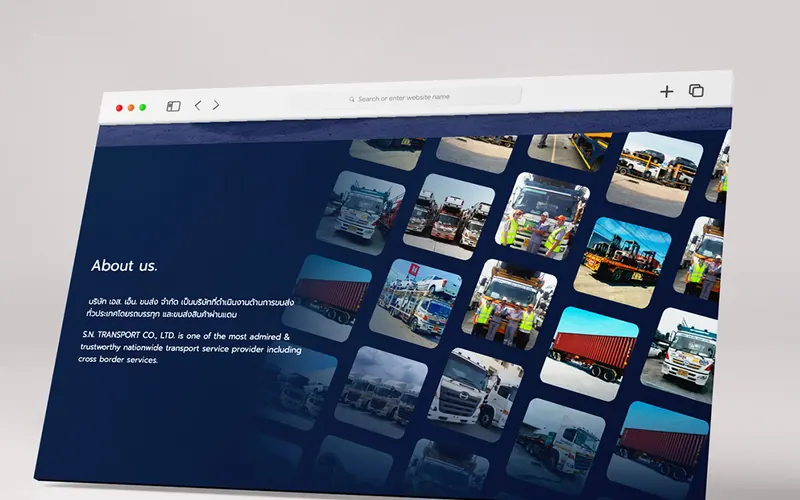 Website Design S.N.TRANSPORT
